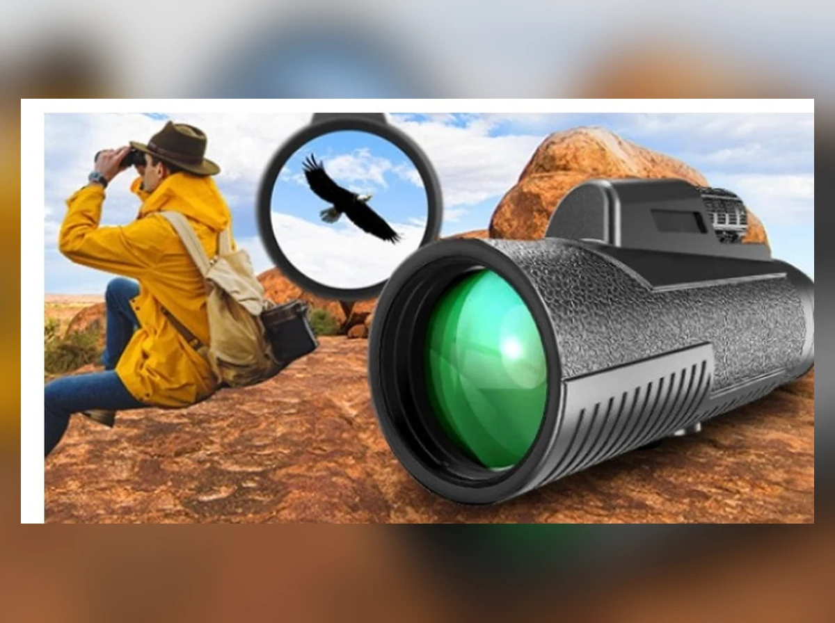 Horizon Scope™ 12x50 High-Definition BAK-4 Prism Handheld Monocular Telescope